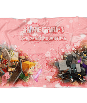 Minecraft Fleece Blanket Minecraft War Pink Blanket LS0795 - Lusy Store