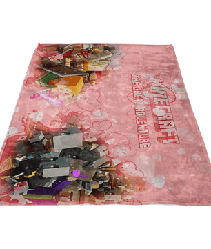 Minecraft Fleece Blanket Minecraft War Pink Blanket LS0795 - Lusy Store