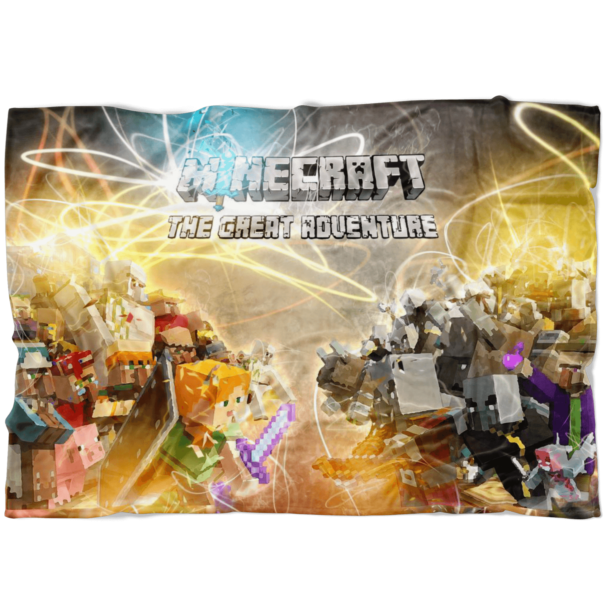 Minecraft Fleece Blanket Minecraft War Plasma Colorful Blanket - Lusy Store
