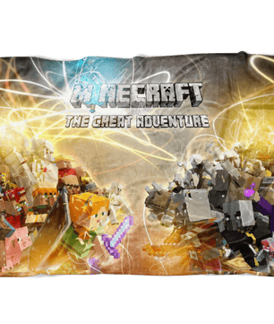 Minecraft Fleece Blanket Minecraft War Plasma Colorful Blanket - Lusy Store