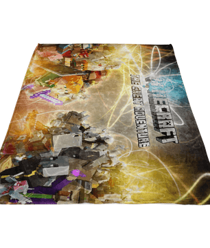 Minecraft Fleece Blanket Minecraft War Plasma Colorful Blanket - Lusy Store