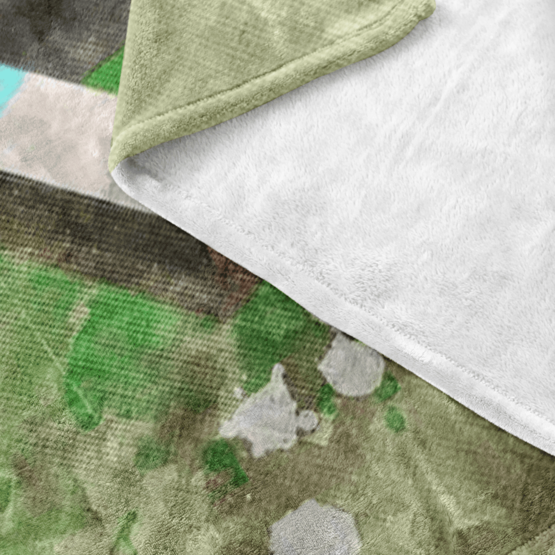 Minecraft Fleece Blanket Mix Art Green Blanket - Lusy Store
