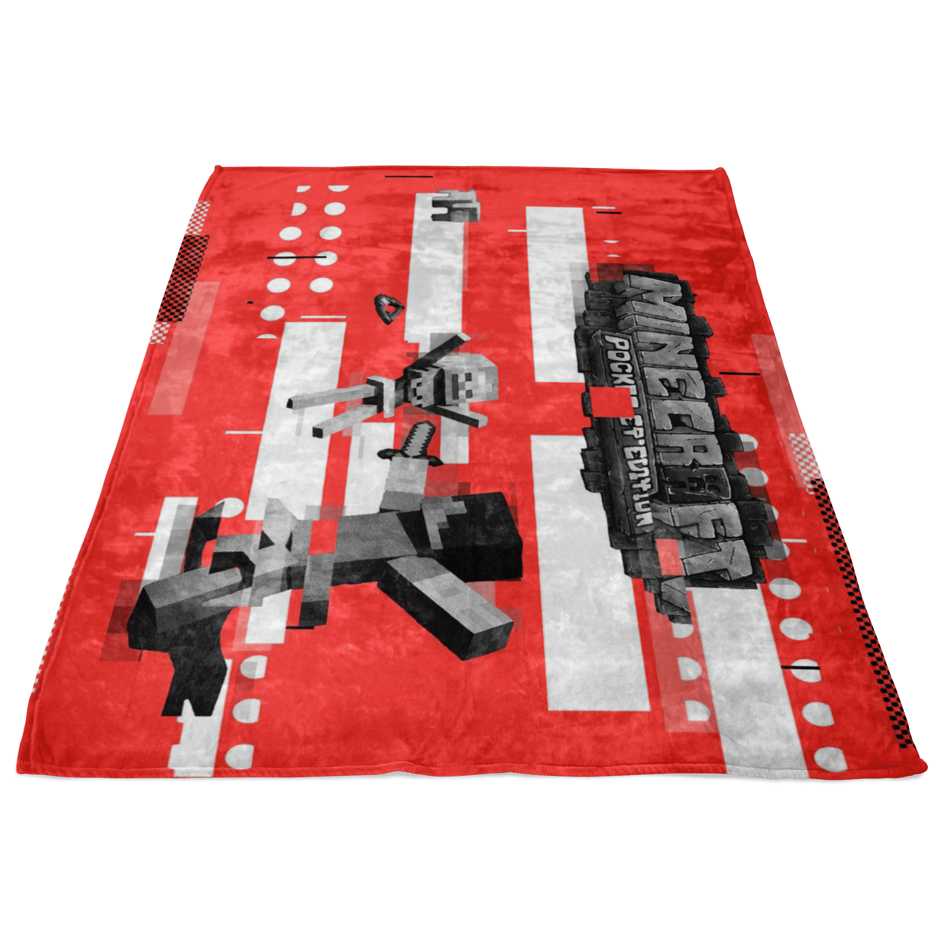 Minecraft Fleece Blanket Modern Red Blanket - Lusy Store