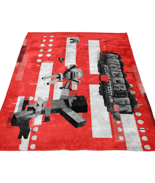 Minecraft Fleece Blanket Modern Red Blanket - Lusy Store