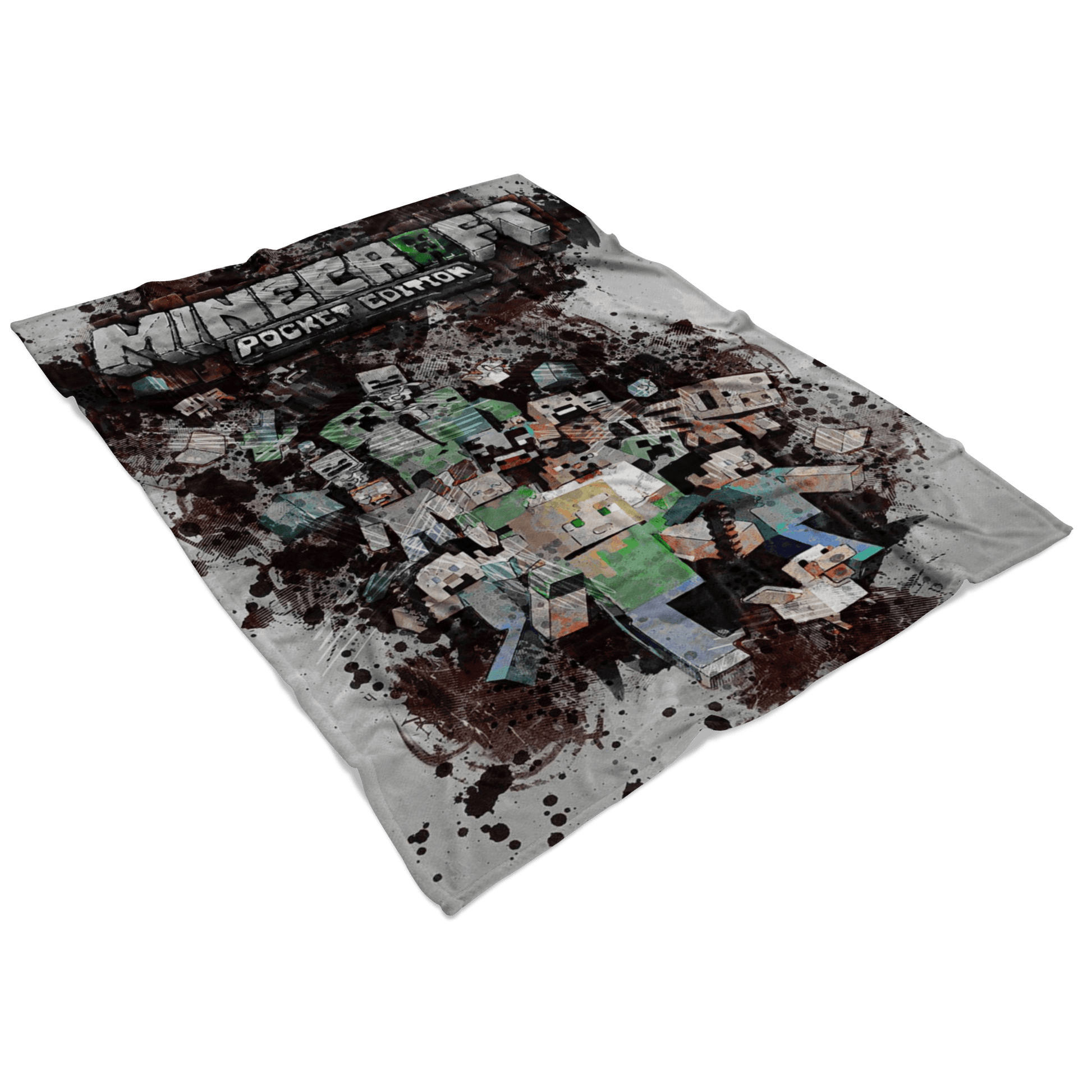 Minecraft Fleece Blanket Modernity Grey Blanket - Lusy Store