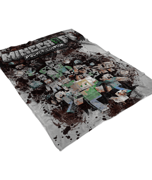 Minecraft Fleece Blanket Modernity Grey Blanket - Lusy Store