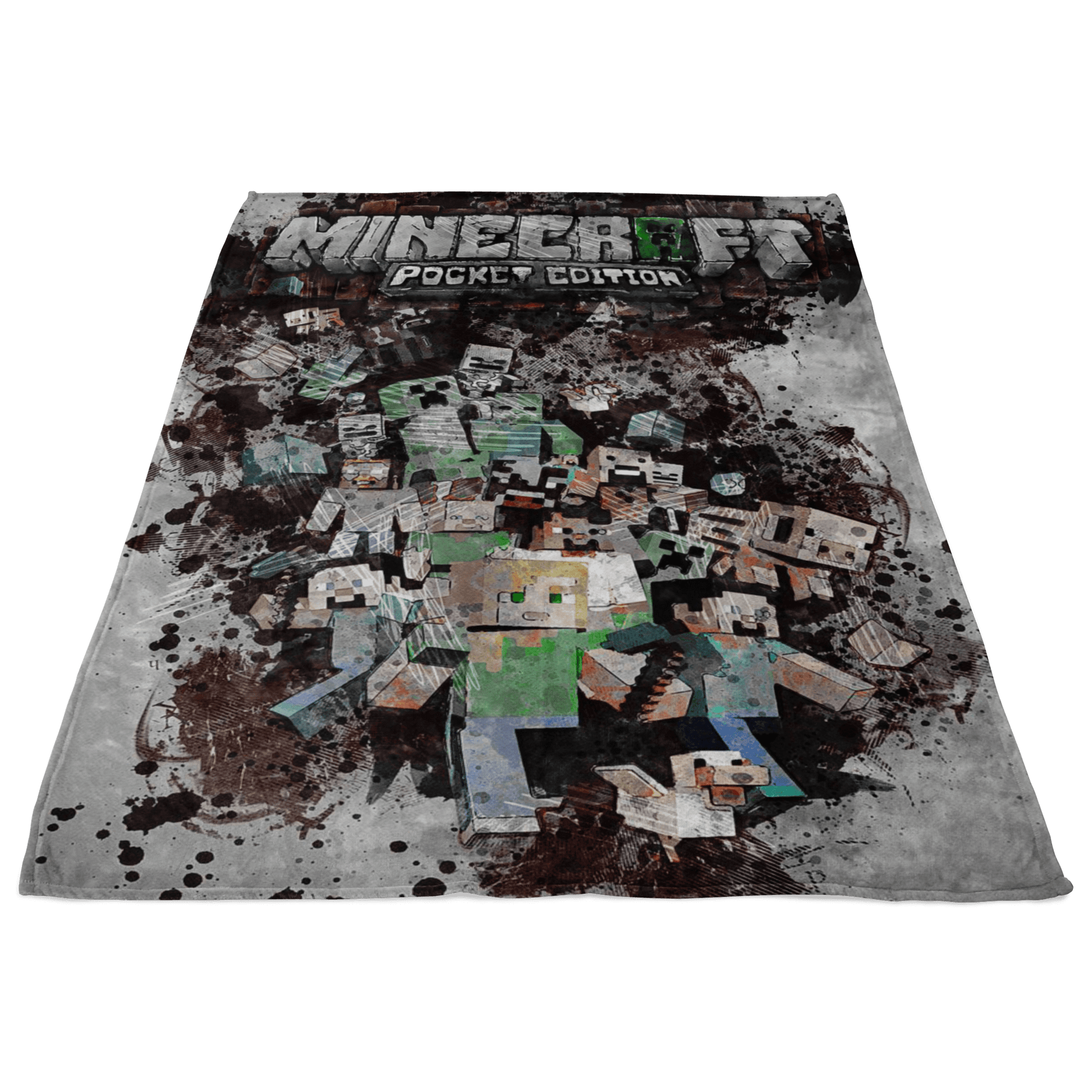 Minecraft Fleece Blanket Modernity Grey Blanket - Lusy Store