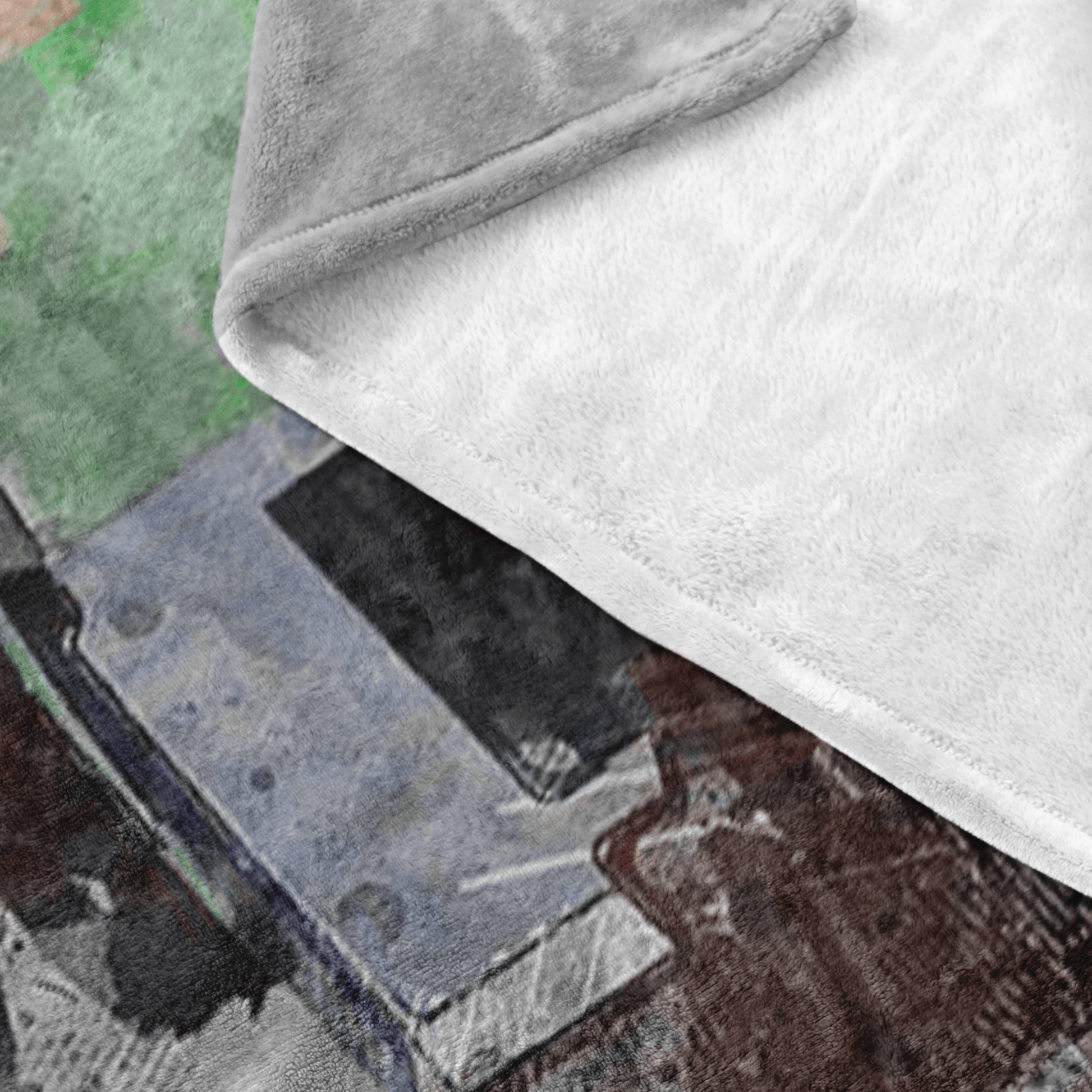 Minecraft Fleece Blanket Modernity Grey Blanket - Lusy Store