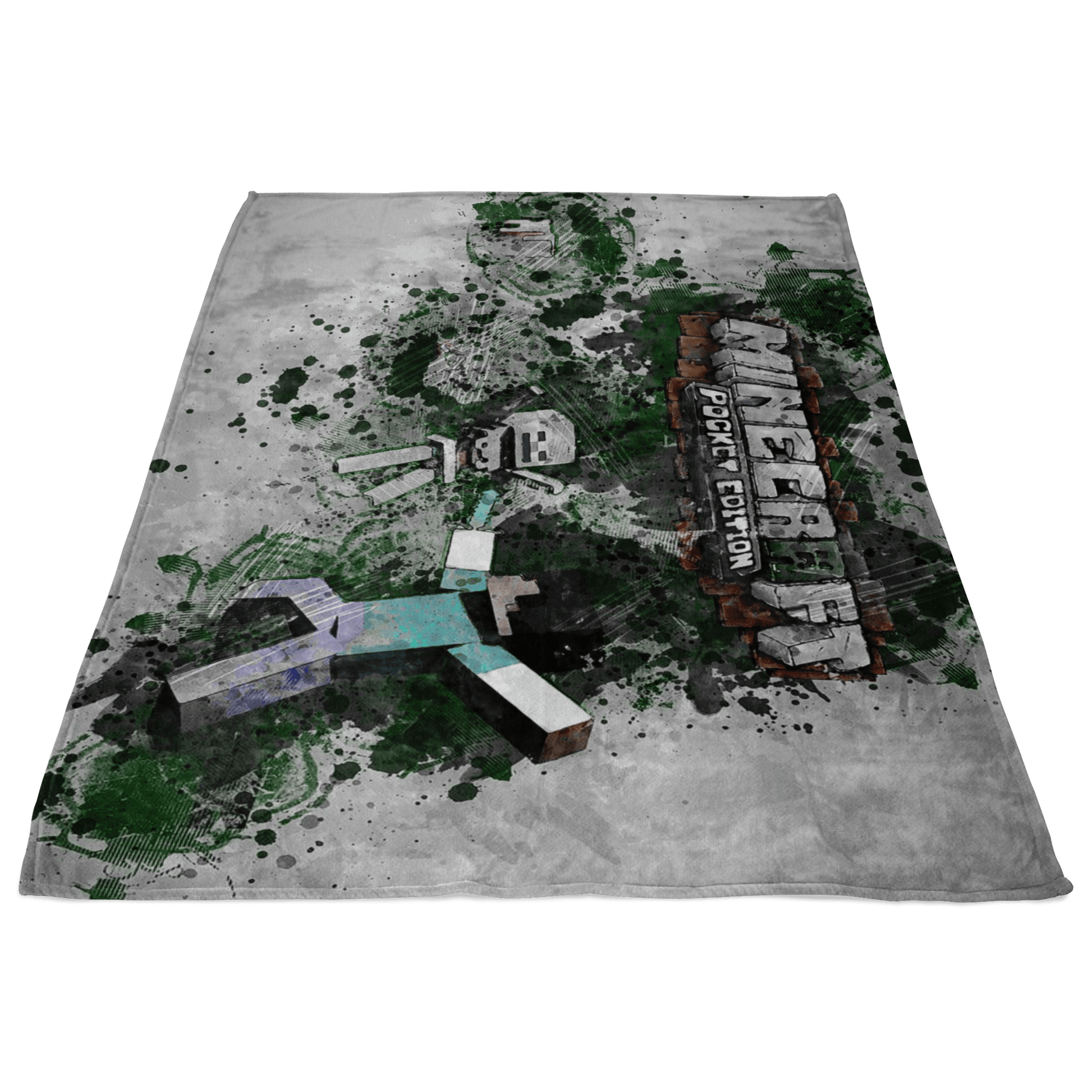 Minecraft Fleece Blanket Modernity Grey Blanket - Lusy Store