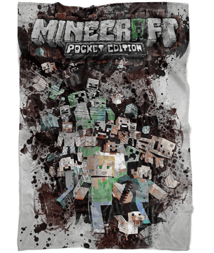 Minecraft Fleece Blanket Modernity Grey Blanket - Lusy Store