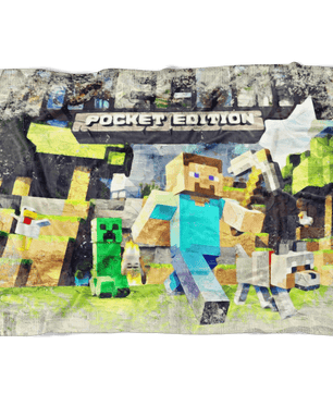 Minecraft Fleece Blanket Oil Paint Colorful Blanket - Lusy Store
