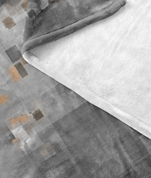 Minecraft Fleece Blanket Pixels Grey Blanket - Lusy Store