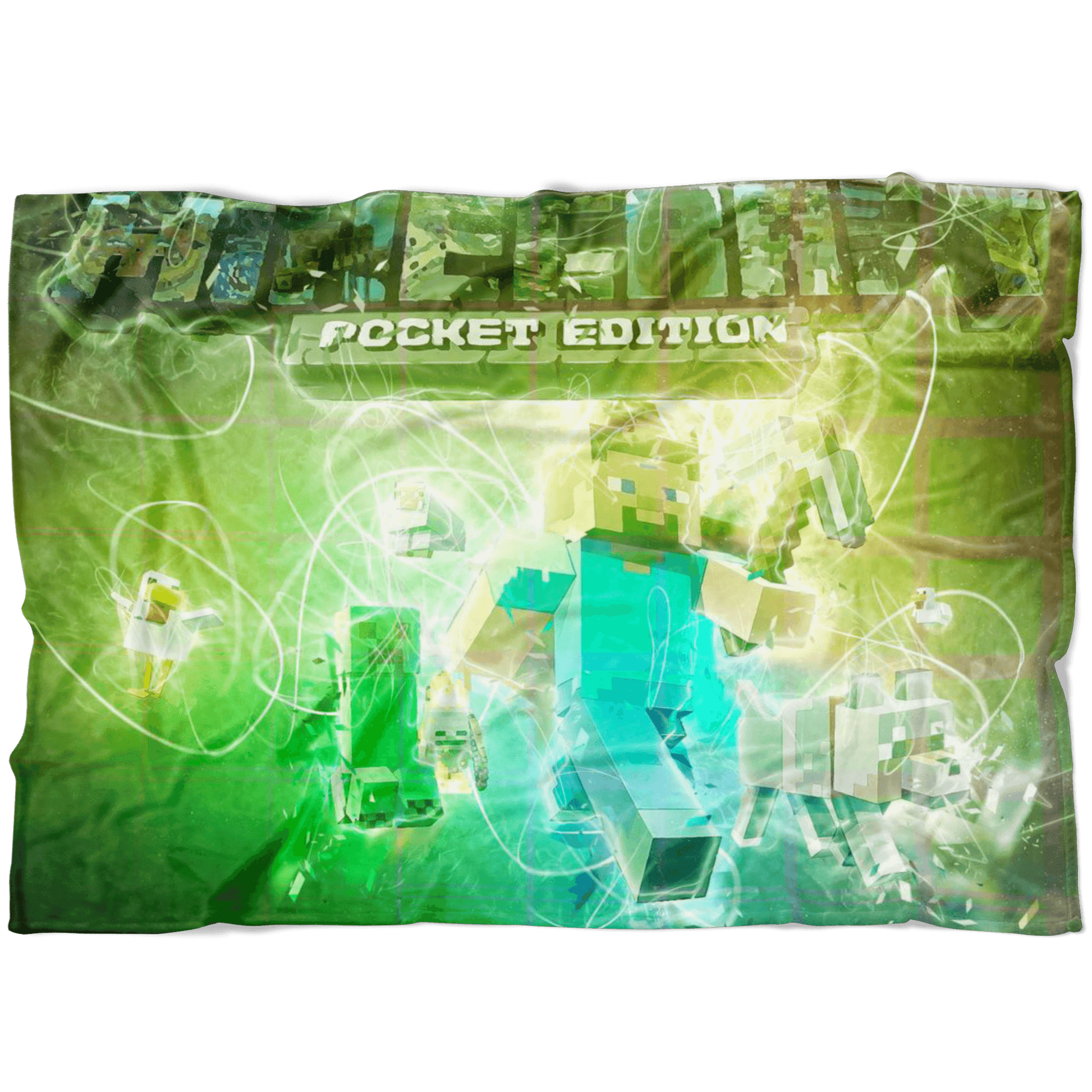 Minecraft Fleece Blanket Plasma Green Blanket - Lusy Store