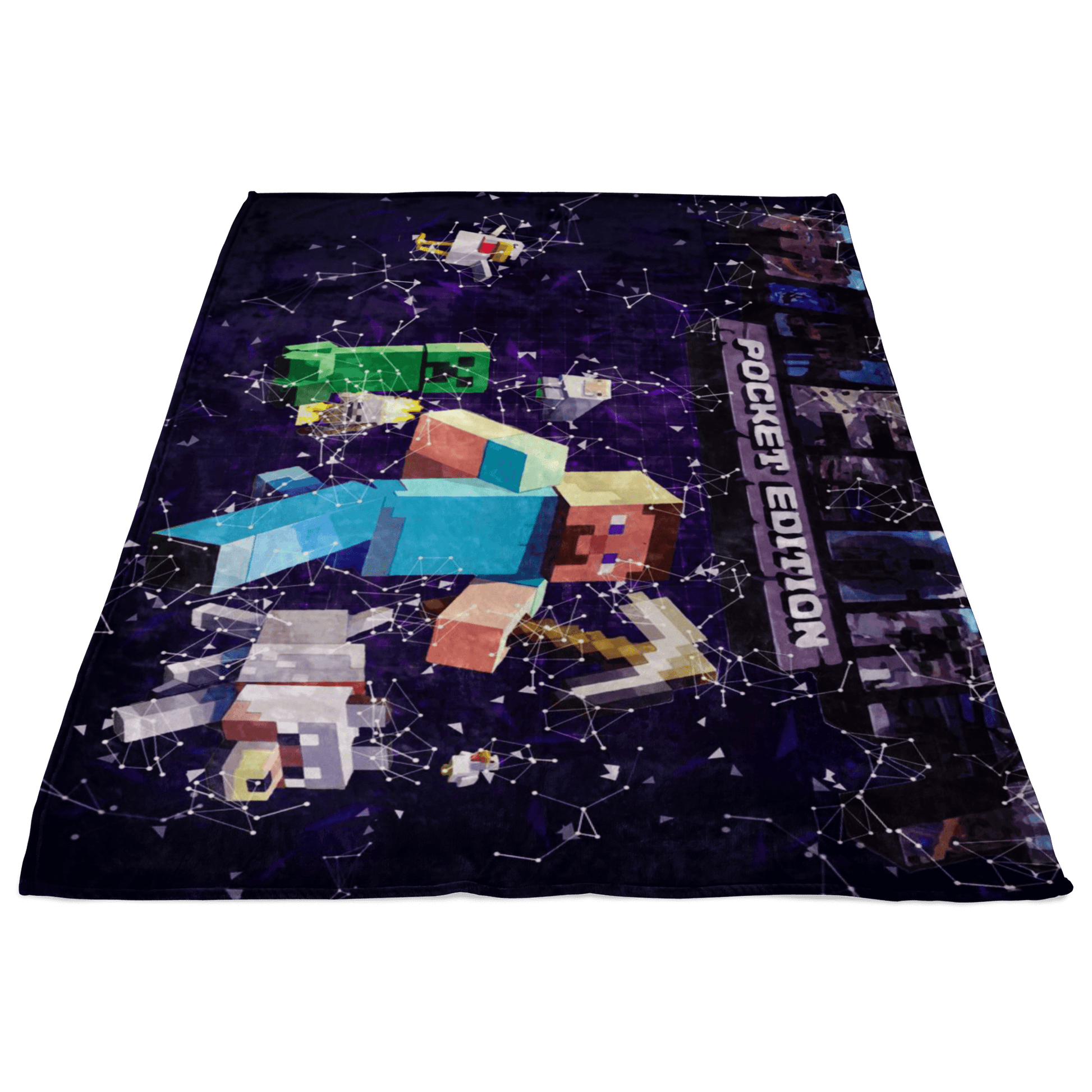Minecraft Fleece Blanket Plexus Purple Blanket - Lusy Store