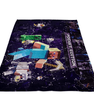 Minecraft Fleece Blanket Plexus Purple Blanket - Lusy Store