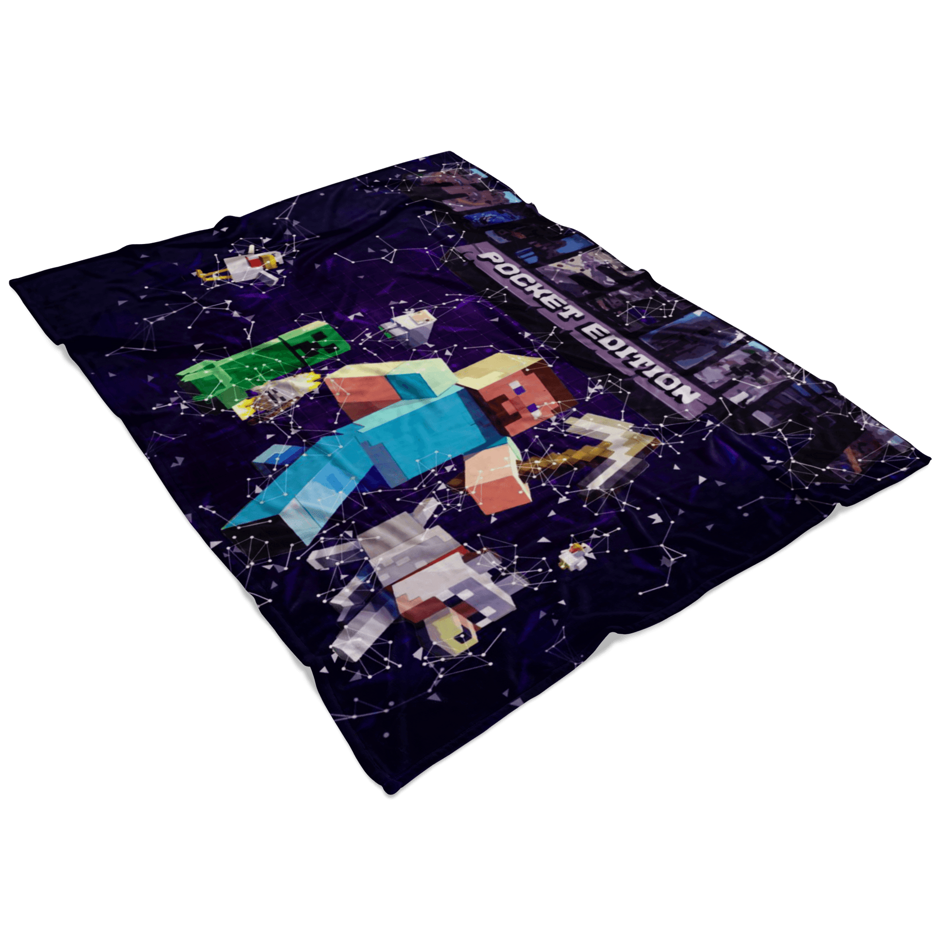 Minecraft Fleece Blanket Plexus Purple Blanket - Lusy Store