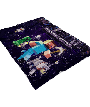 Minecraft Fleece Blanket Plexus Purple Blanket - Lusy Store
