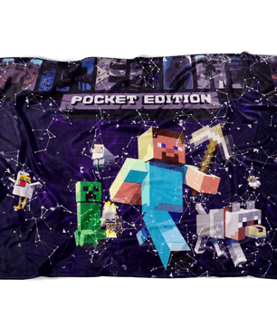 Minecraft Fleece Blanket Plexus Purple Blanket - Lusy Store