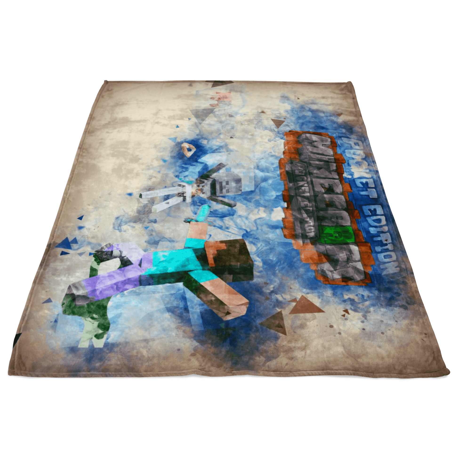 Minecraft Fleece Blanket PolyEx Yellow Blanket - Lusy Store