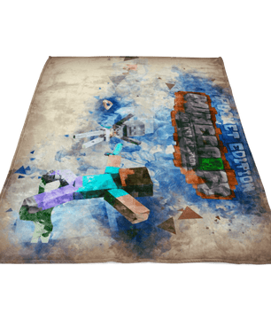 Minecraft Fleece Blanket PolyEx Yellow Blanket - Lusy Store