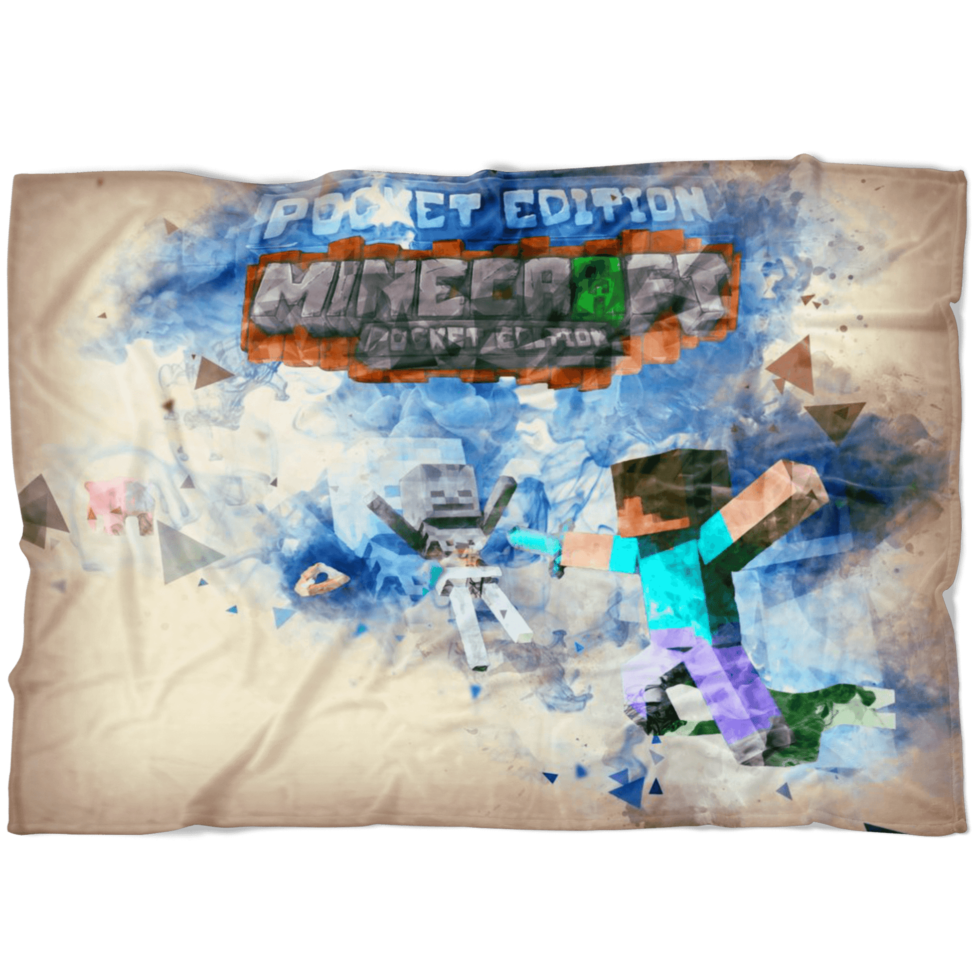 Minecraft Fleece Blanket PolyEx Yellow Blanket - Lusy Store