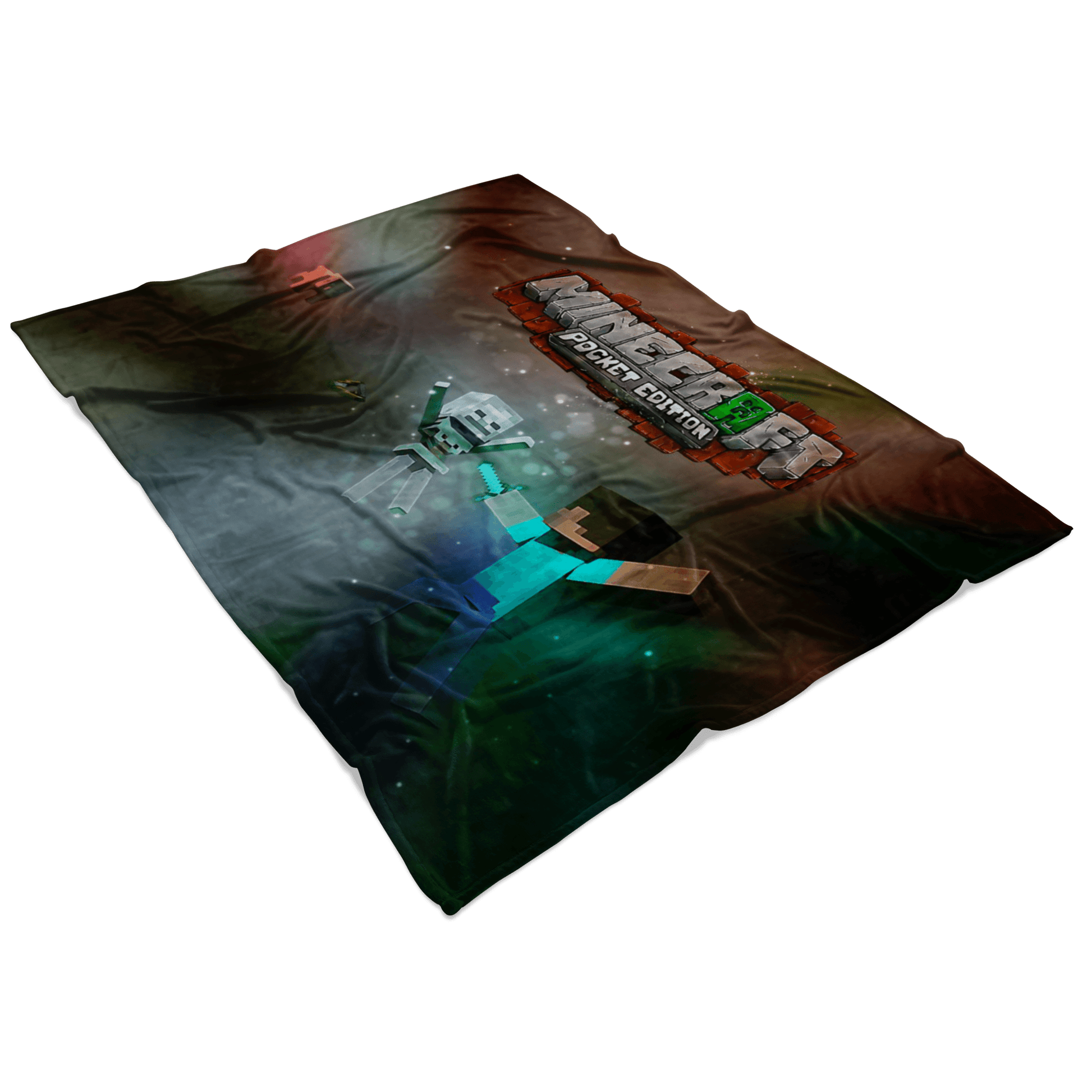 Minecraft Fleece Blanket Portfolium Black Blanket - Lusy Store