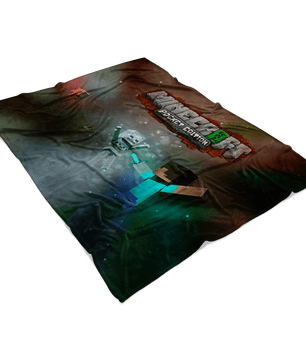 Minecraft Fleece Blanket Portfolium Black Blanket - Lusy Store