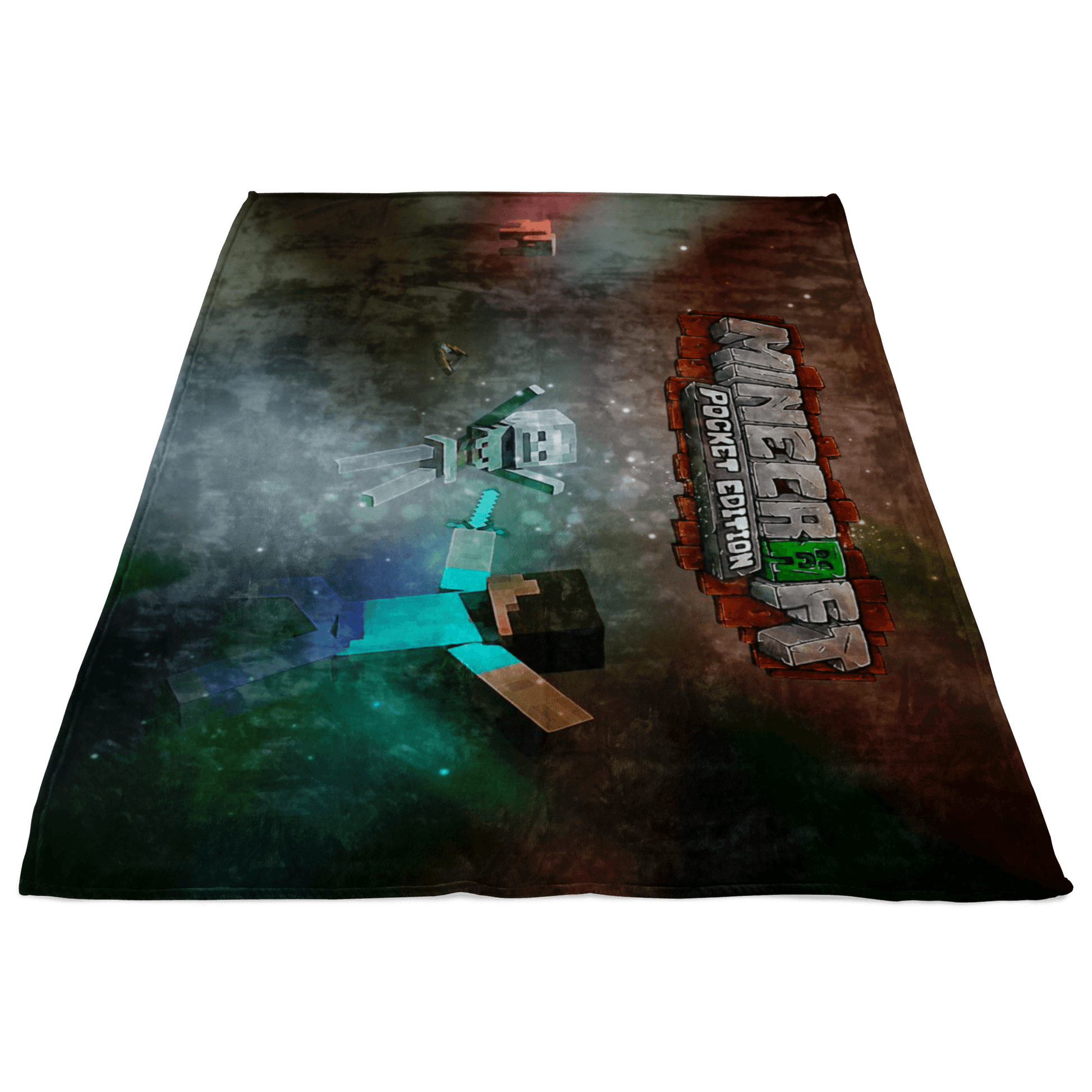 Minecraft Fleece Blanket Portfolium Black Blanket - Lusy Store