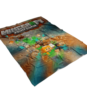 Minecraft Fleece Blanket Portfolium Blanket - Lusy Store