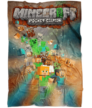 Minecraft Fleece Blanket Portfolium Blanket - Lusy Store