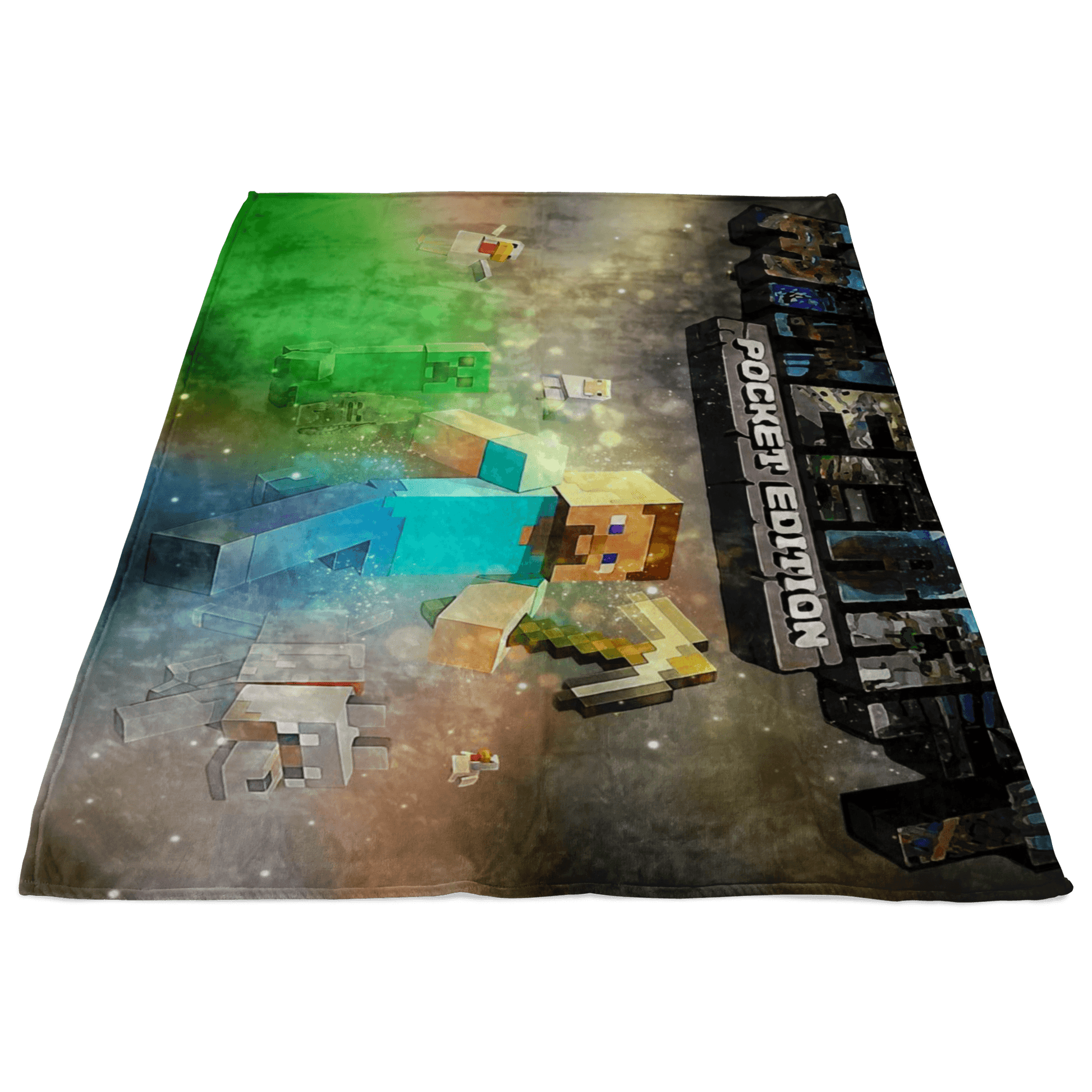 Minecraft Fleece Blanket Portfolium Colorful Blanket - Lusy Store