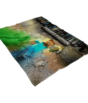 Minecraft Fleece Blanket Portfolium Colorful Blanket - Lusy Store