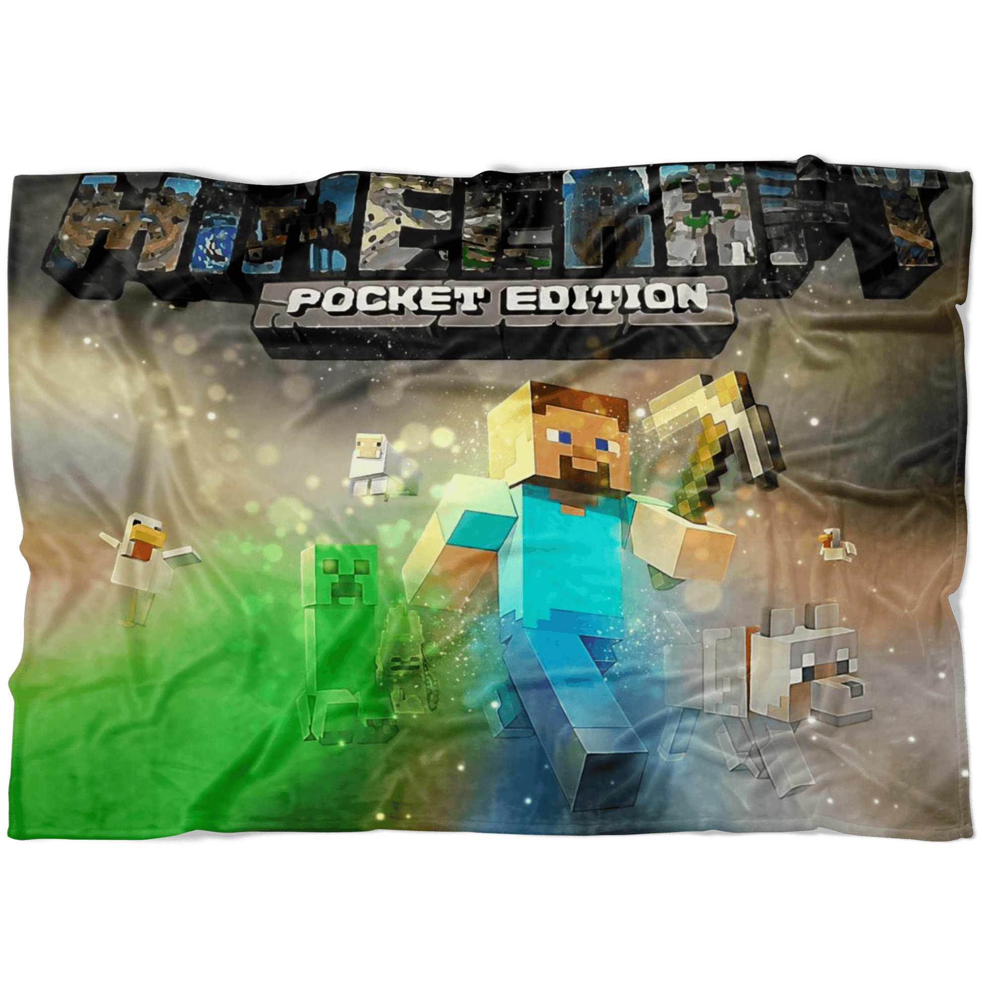 Minecraft Fleece Blanket Portfolium Colorful Blanket - Lusy Store