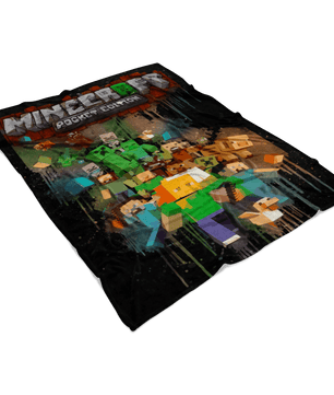 Minecraft Fleece Blanket Posterum Black Blanket - Lusy Store