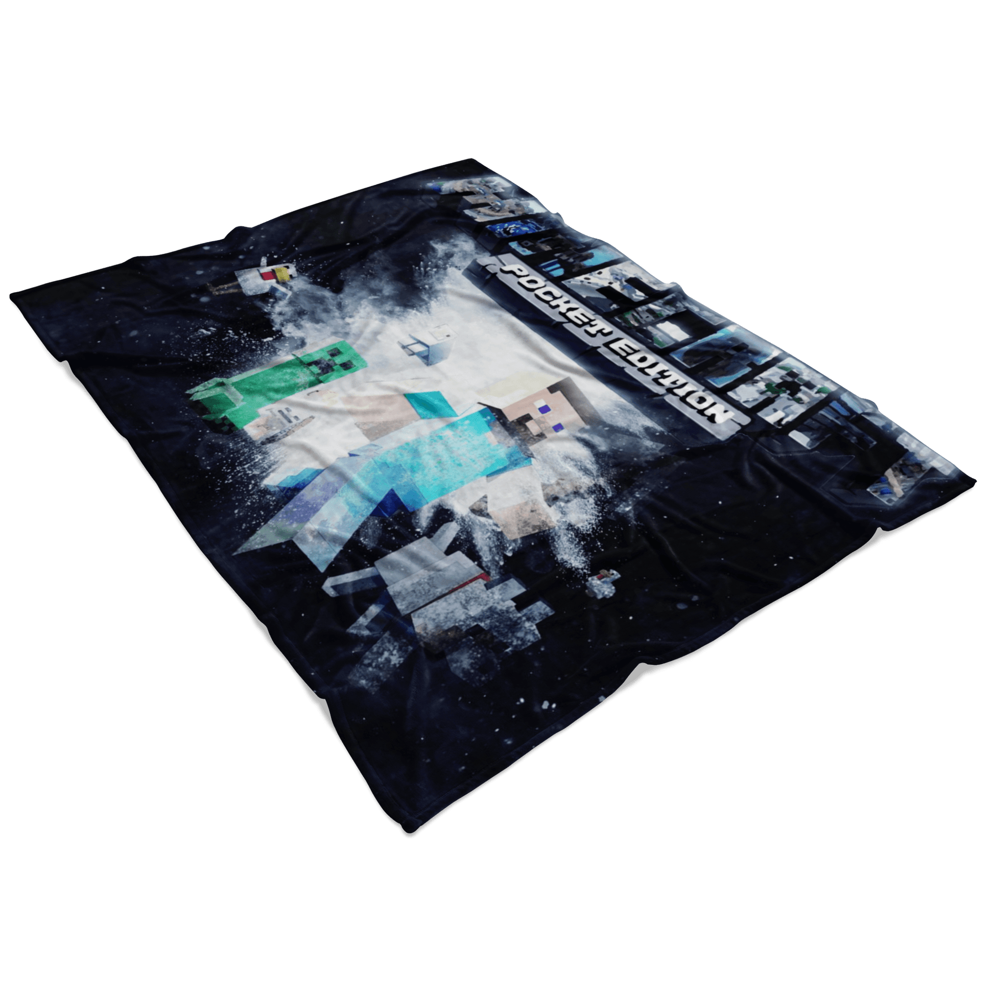 Minecraft Fleece Blanket Powder Explosion Black Blanket - Lusy Store