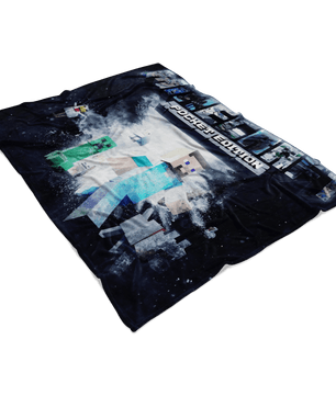 Minecraft Fleece Blanket Powder Explosion Black Blanket - Lusy Store
