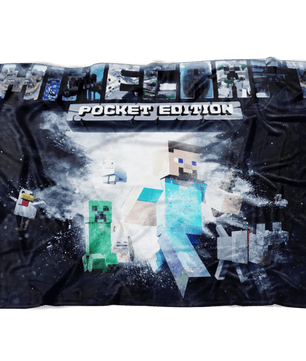 Minecraft Fleece Blanket Powder Explosion Black Blanket - Lusy Store
