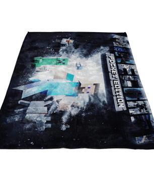 Minecraft Fleece Blanket Powder Explosion Black Blanket - Lusy Store