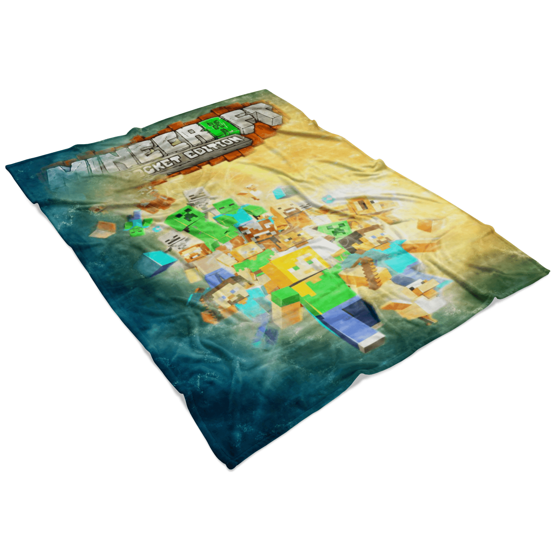 Minecraft Fleece Blanket Rebirth Blue Blanket - Lusy Store