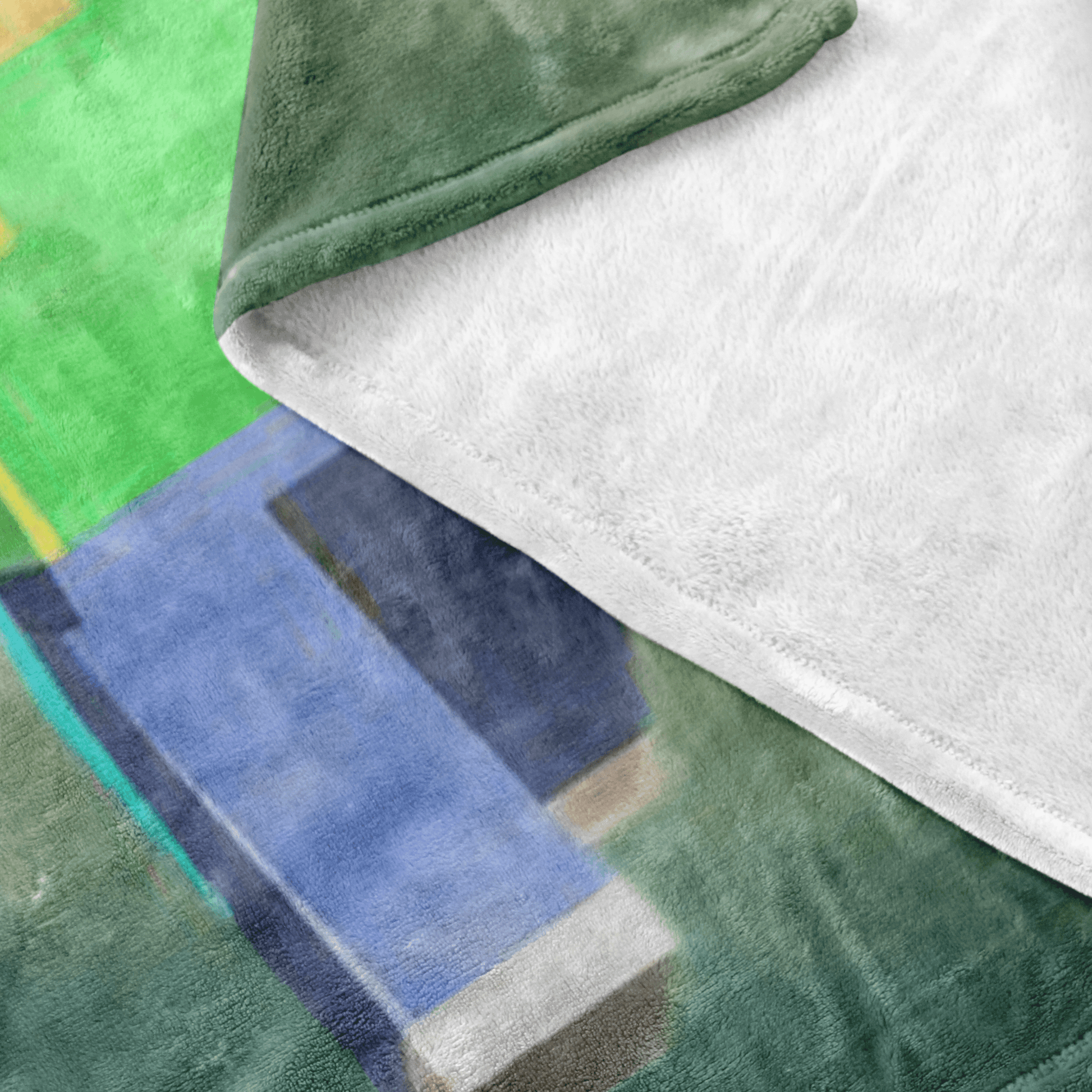 Minecraft Fleece Blanket Rebirth Blue Blanket - Lusy Store