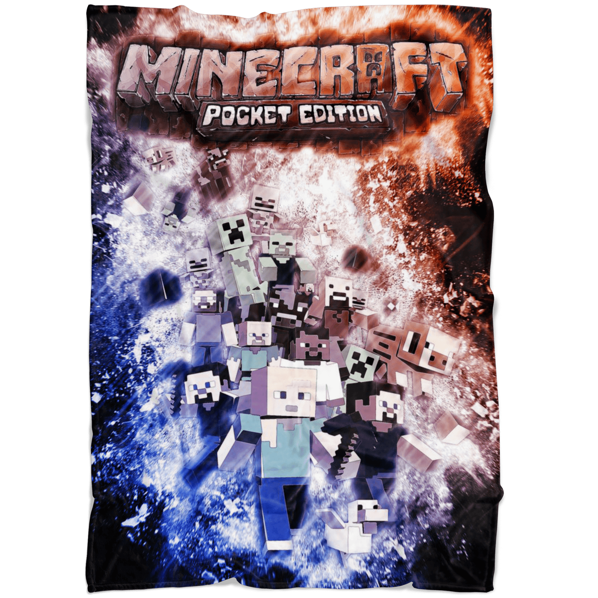 Minecraft Fleece Blanket Revolution Black Blanket - Lusy Store