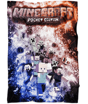 Minecraft Fleece Blanket Revolution Black Blanket - Lusy Store