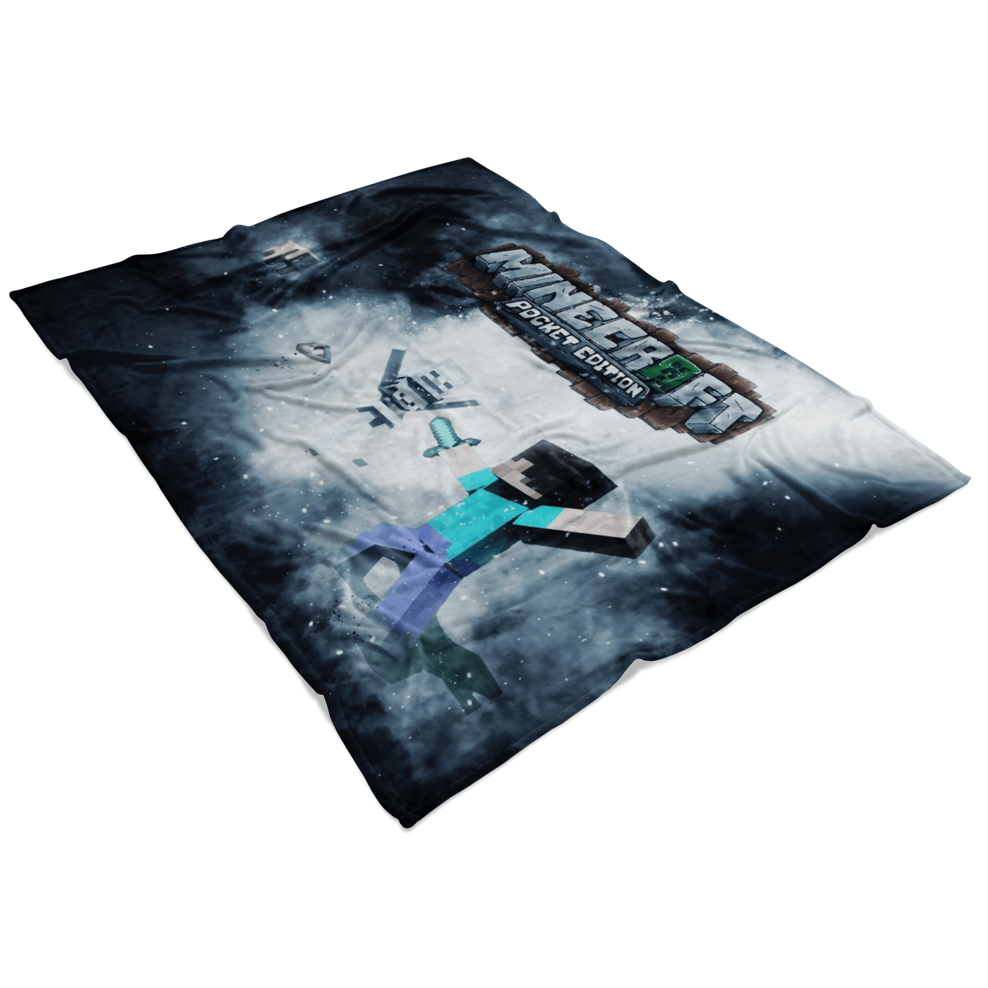 Minecraft Fleece Blanket Rime Black Blanket - Lusy Store
