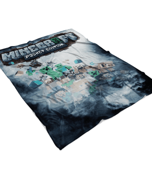 Minecraft Fleece Blanket Rime Black Blanket - Lusy Store
