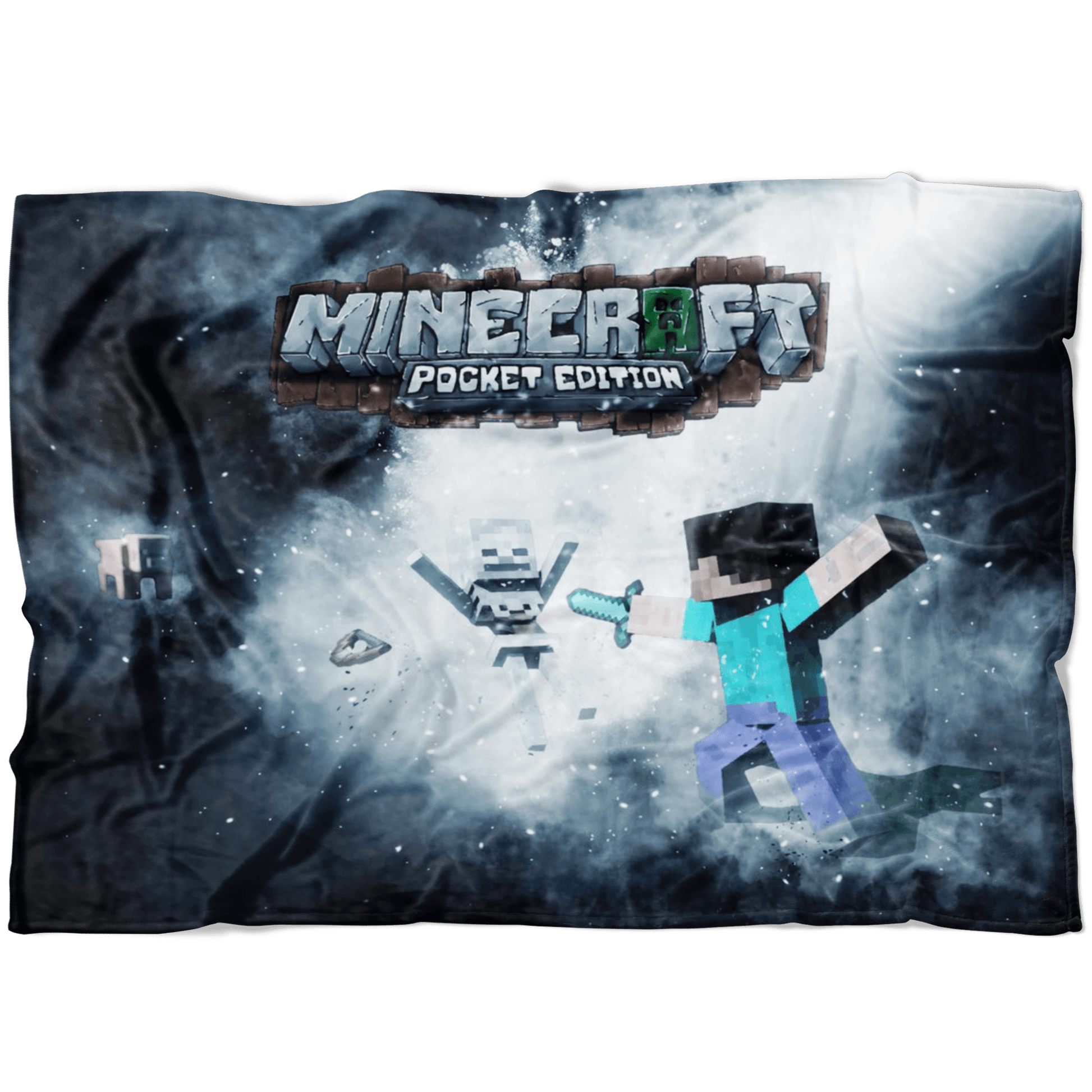 Minecraft Fleece Blanket Rime Black Blanket - Lusy Store