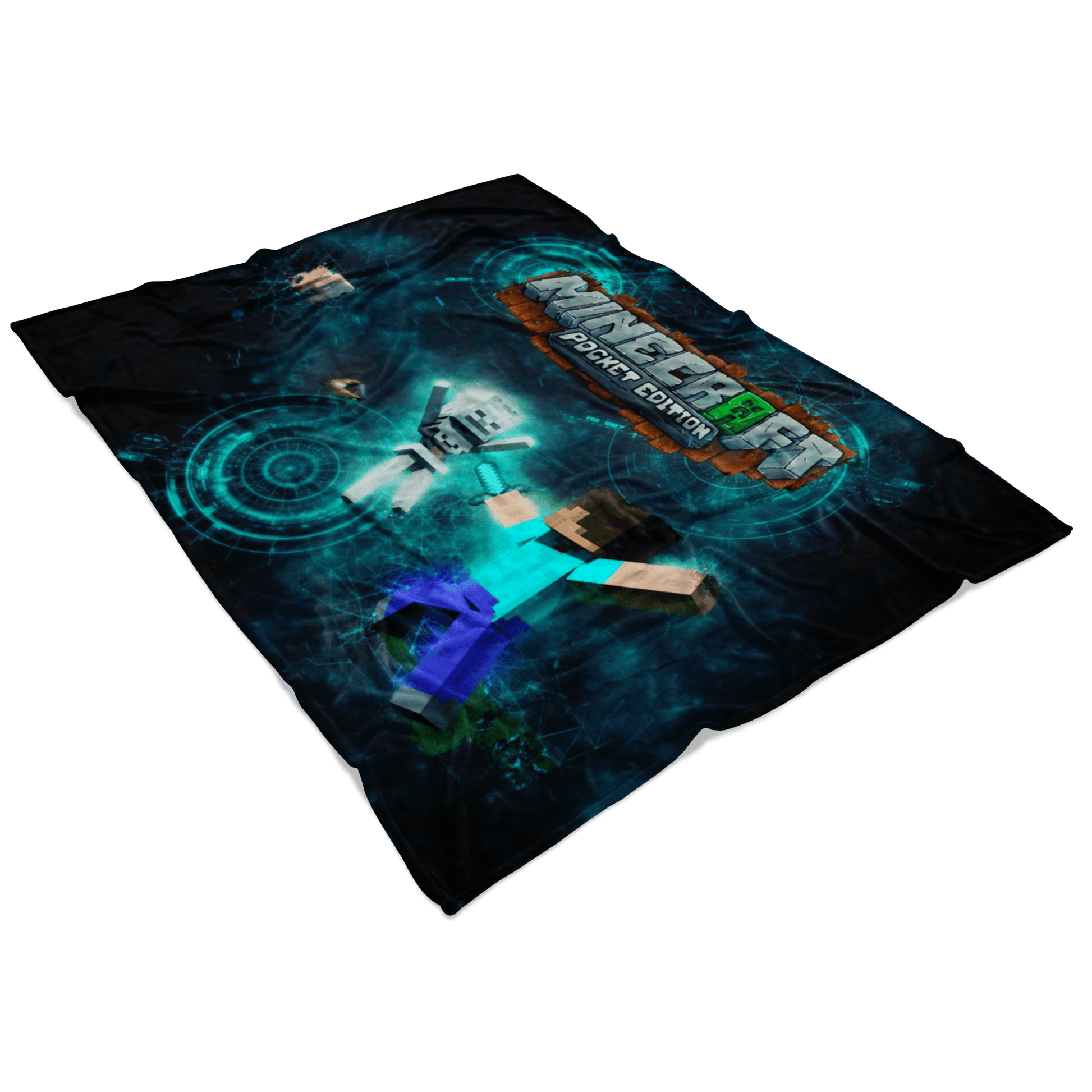 Minecraft Fleece Blanket Sci Fi Black Blanket Warm And Super Comfortable Best Gift For Kids - Lusy Store