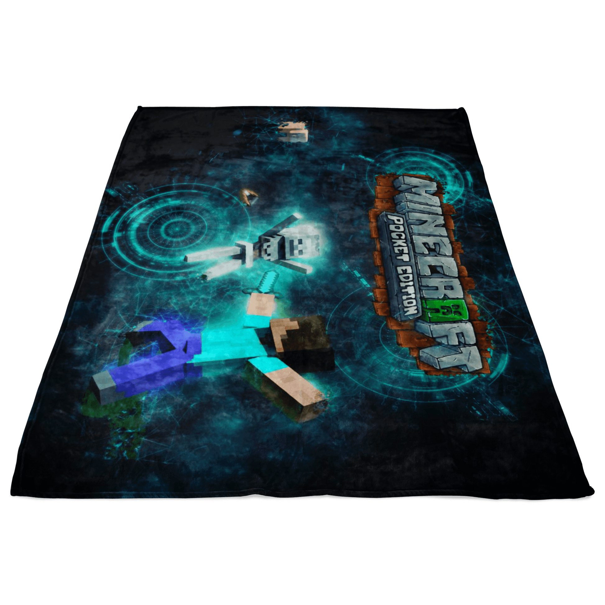 Minecraft Fleece Blanket Sci Fi Black Blanket Warm And Super Comfortable Best Gift For Kids - Lusy Store