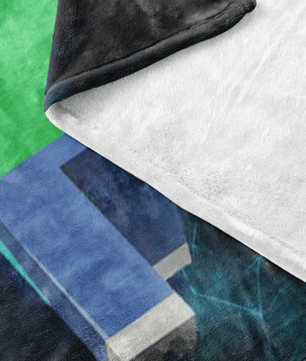 Minecraft Fleece Blanket Sci-Fi Black Blanket - Lusy Store