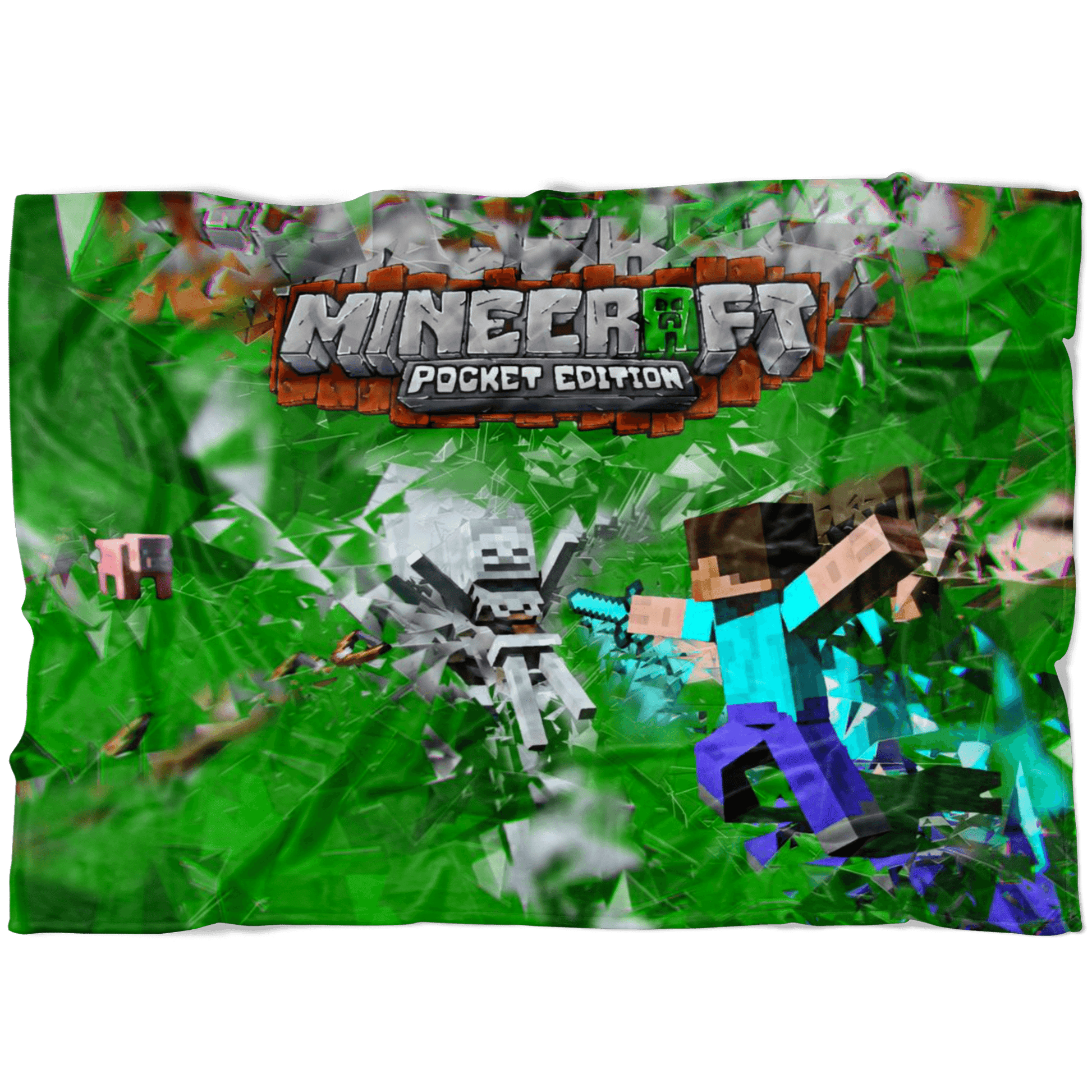 Minecraft Fleece Blanket Seizure Green Blanket - Lusy Store