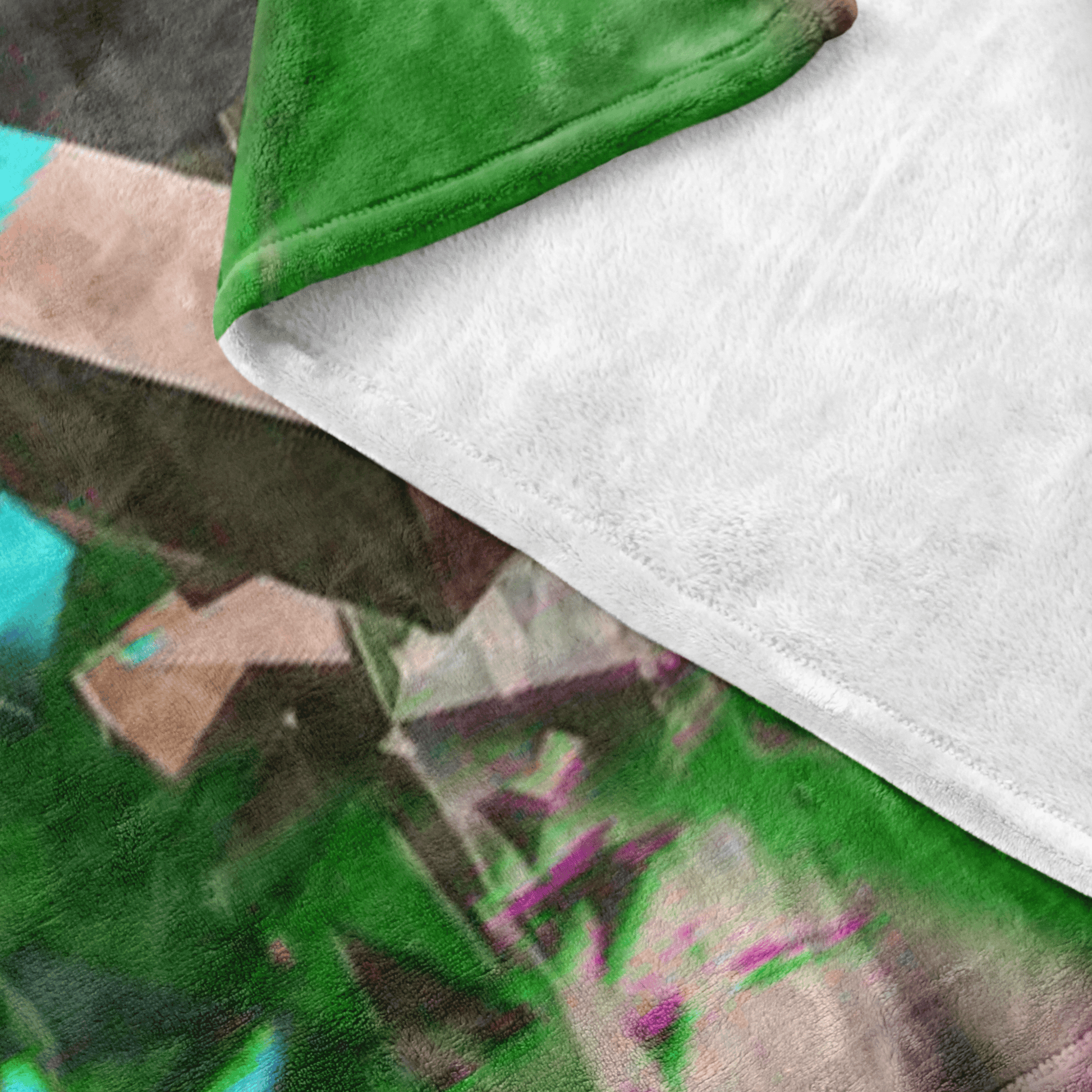 Minecraft Fleece Blanket Seizure Green Blanket - Lusy Store